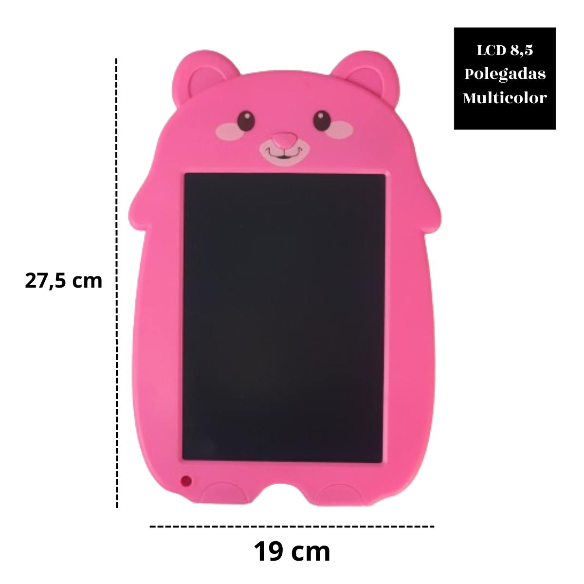 Lousa Magica Infantil Urso Rosa Digital Tablet Lcd 8.5 Lousa Magica Infantil Urso Rosa Digital Tablet Lcd 8.5